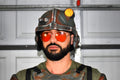 Combat Armor Helmet - Full Helmet Kit - Thermoformed - Glow-In-The-Dark Headlamp