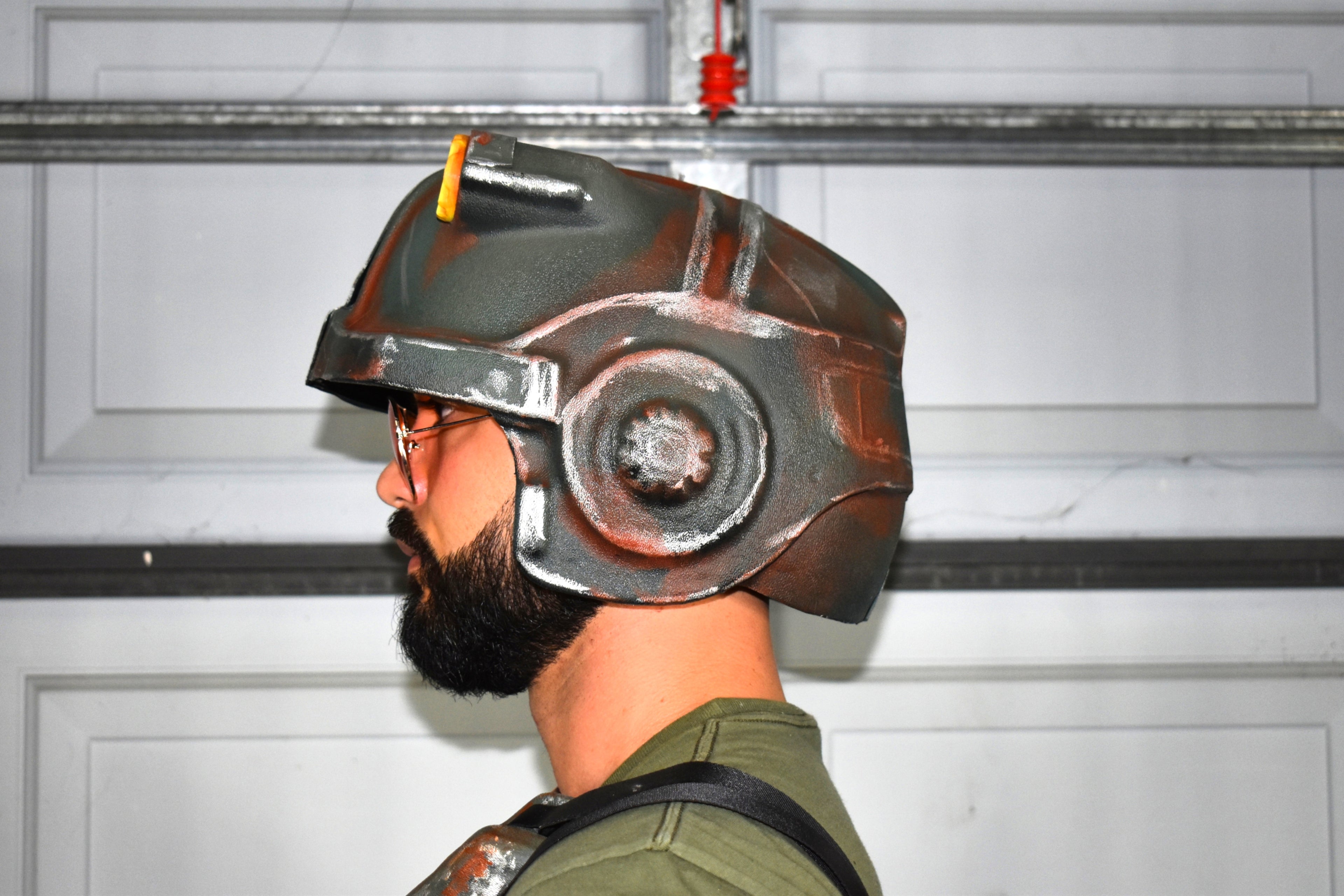 Combat Armor Helmet - Full Helmet Kit - Thermoformed - Glow-In-The-Dark Headlamp