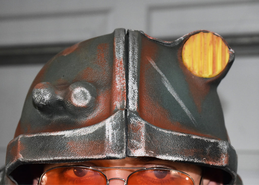 Combat Armor Helmet - Full Helmet Kit - Thermoformed - Glow-In-The-Dark Headlamp