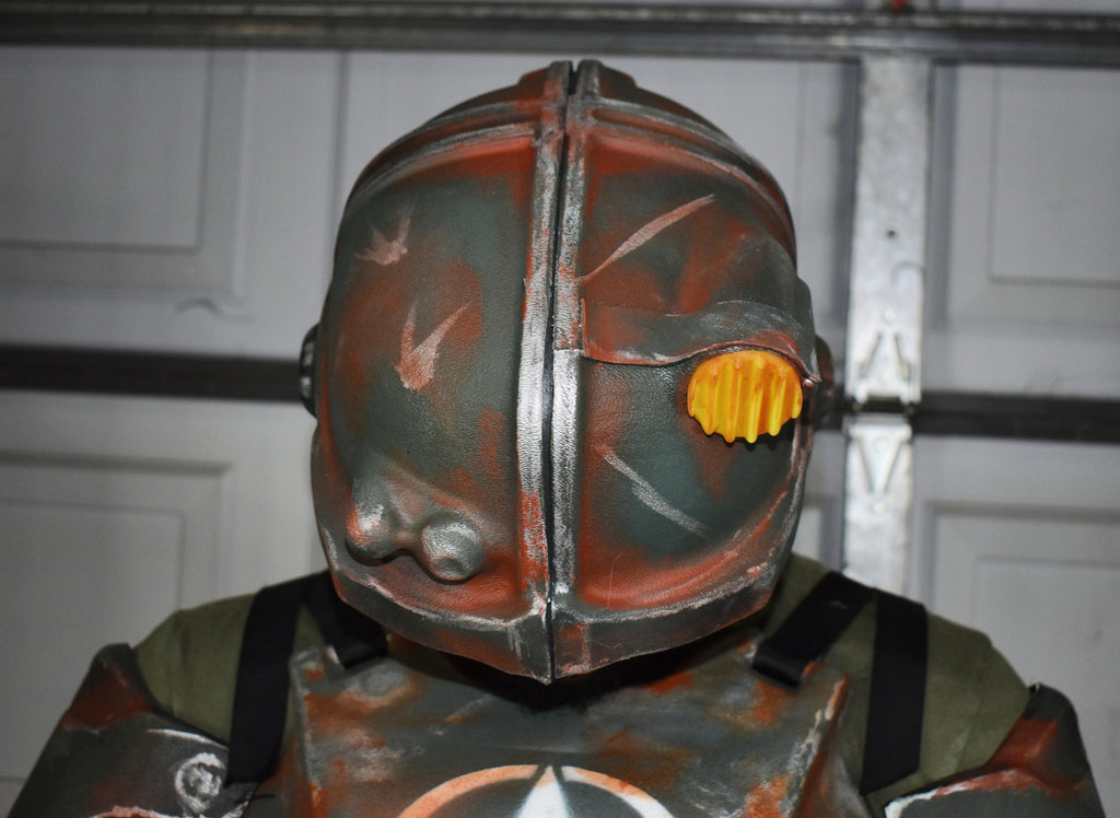 Combat Armor Helmet - Full Helmet Kit - Thermoformed - Glow-In-The-Dark Headlamp