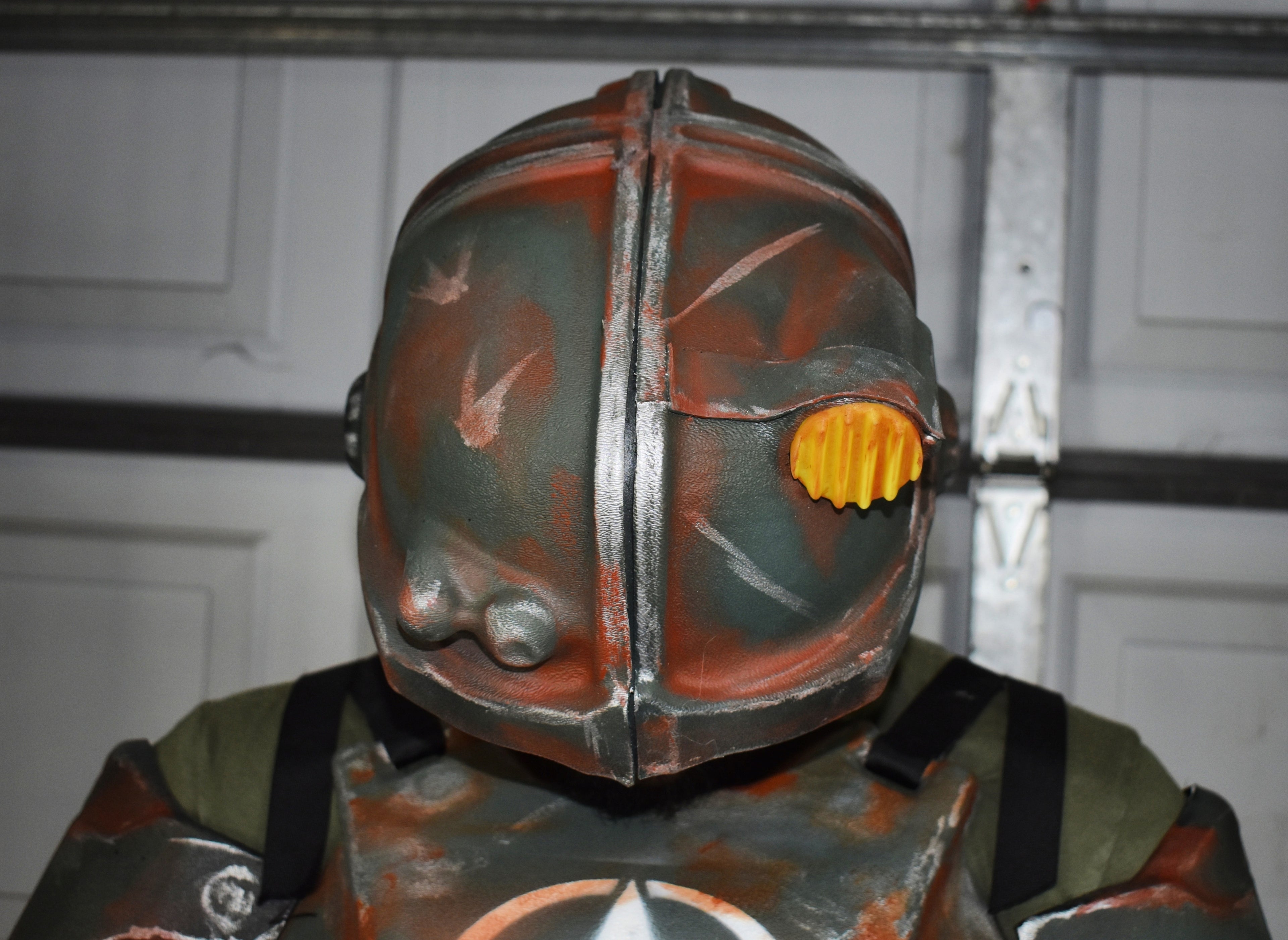 Combat Armor Helmet - Full Helmet Kit - Thermoformed - Glow-In-The-Dark Headlamp