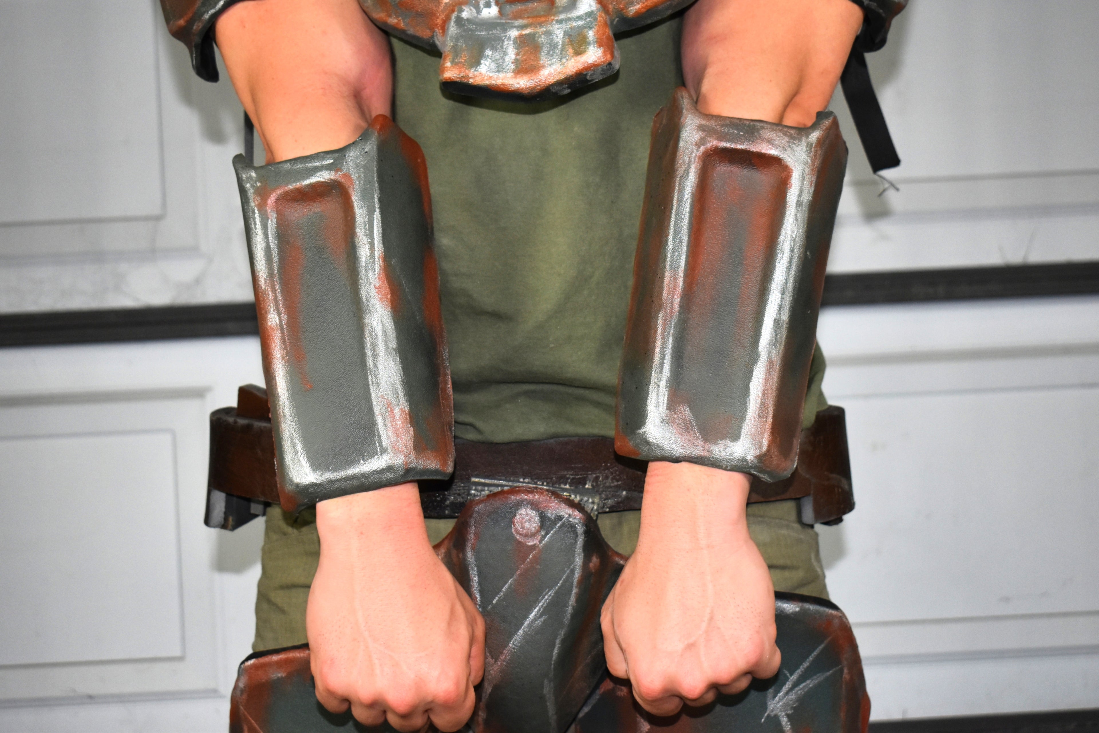 Combat Armor Forearm Guards (FO4) - DIY Armor Kit - Unassembled