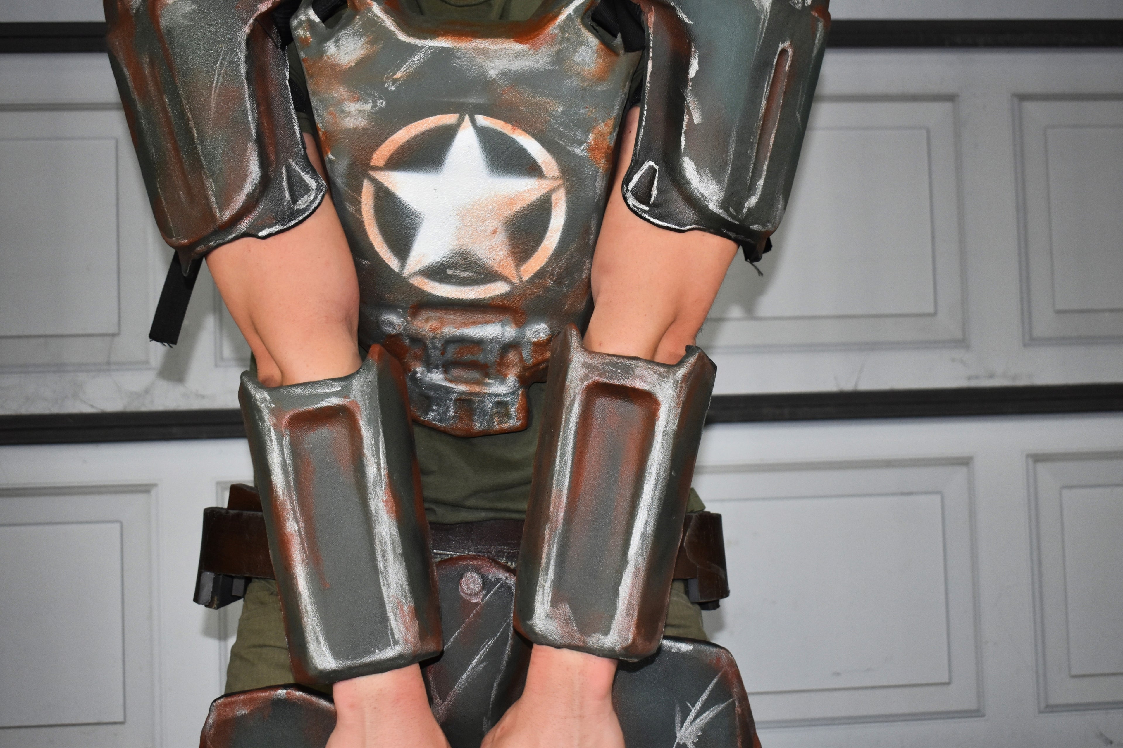 Combat Armor Forearm Guards (FO4) - DIY Armor Kit - Unassembled