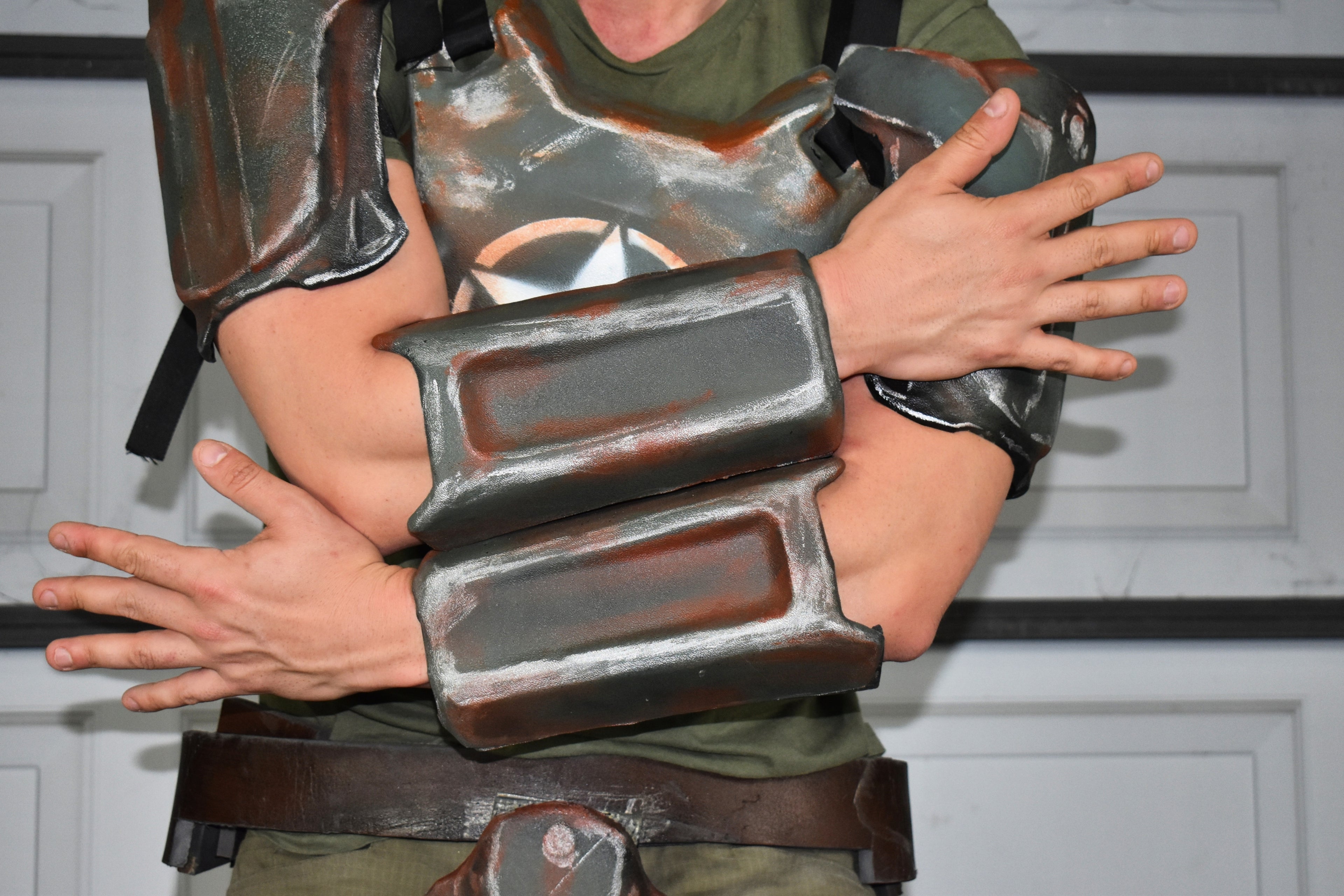 Combat Armor Forearm Guards (FO4) - DIY Armor Kit - Unassembled