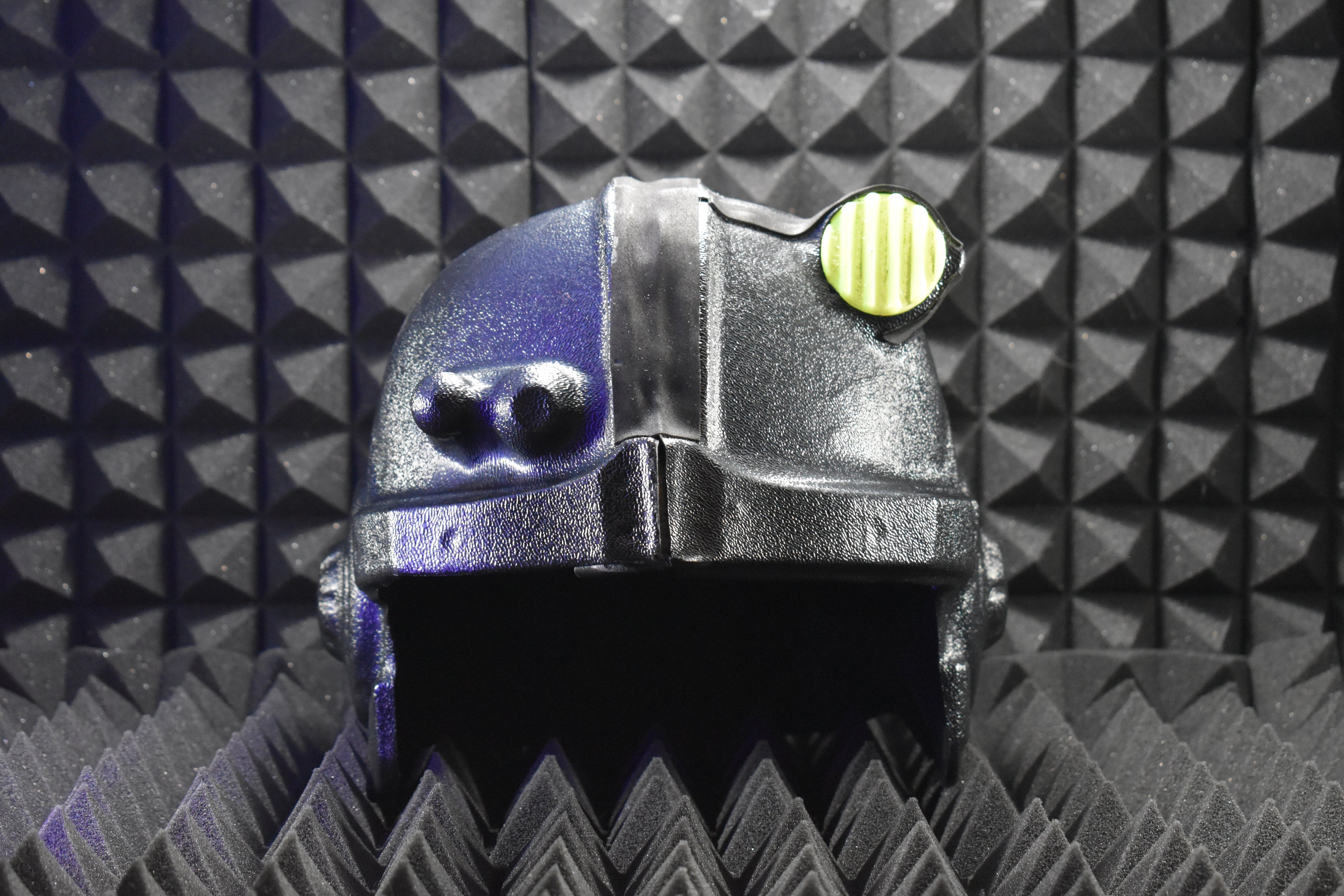 Combat Armor Helmet - Full Helmet Kit - Thermoformed - Glow-In-The-Dark Headlamp