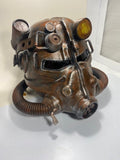 T45d Power Armor Helmet (Apocalyptic Rust Paint) - Cosplay Replica - Glow in the Dark Lamp - VacuumFormed + Hand-Painted & Weathered