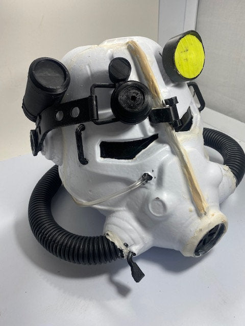 Life-Sized T-45d Power Armor HELMET - Full Kit - (UNASSEMBLED) - DIY Cosplay - Vacuum-Formed - Full Kit