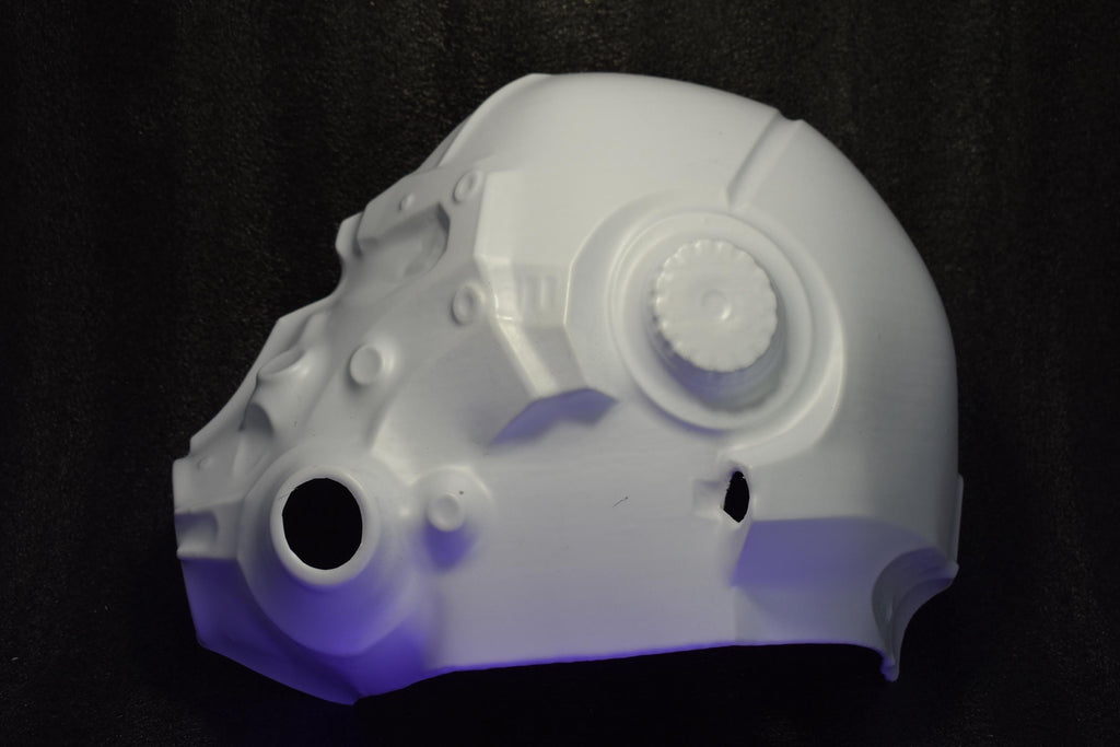 Life-Sized T-60 Power Armor HELMET Shells (UNASSEMBLED) - DIY Cosplay - Vacuum-Formed - Raw Shells