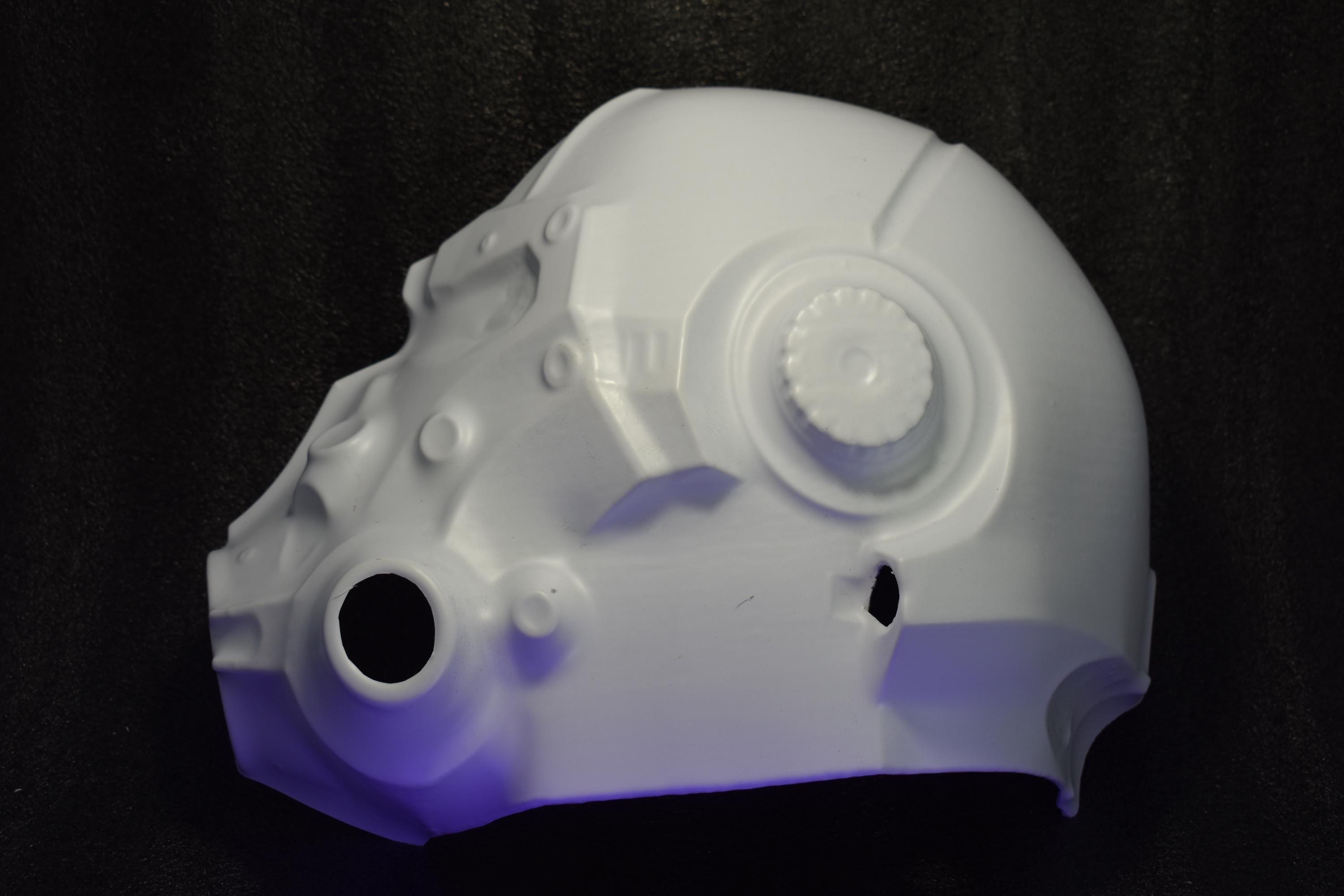 Life-Sized T-60 Power Armor HELMET Shells (UNASSEMBLED) - DIY Cosplay - Vacuum-Formed - Raw Shells