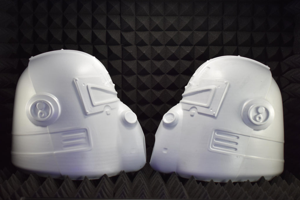 T51b Power Armor HELMET Shells (UNASSEMBLED) - DIY Cosplay Kit - Vacuum-Formed - Raw Armor Shells