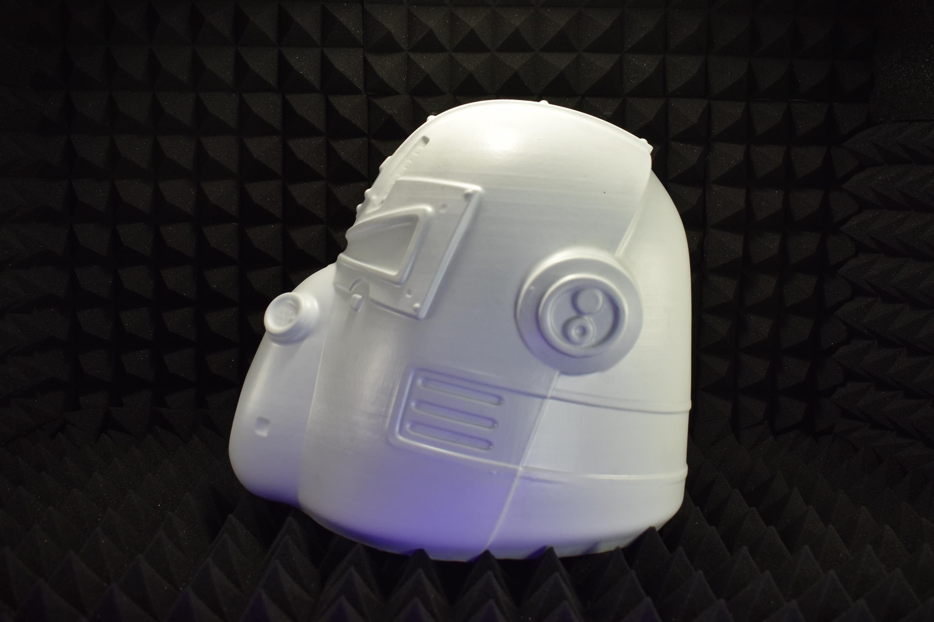 T51b Power Armor HELMET Shells (UNASSEMBLED) - DIY Cosplay Kit - Vacuum-Formed - Raw Armor Shells