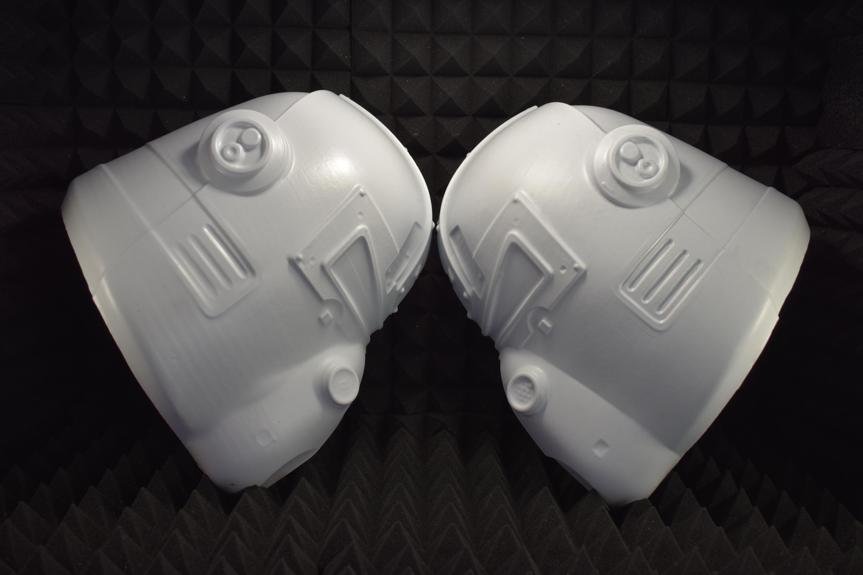 T51b Power Armor HELMET Shells (UNASSEMBLED) - DIY Cosplay Kit - Vacuum-Formed - Raw Armor Shells