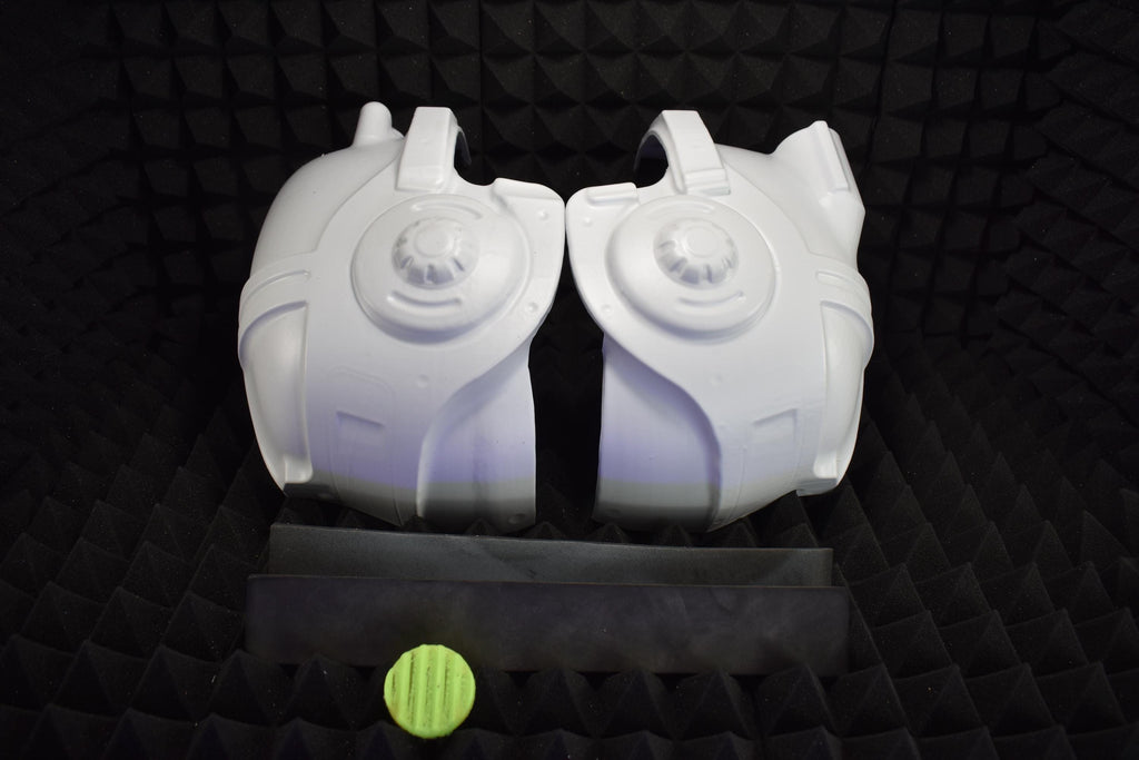 Combat Armor HELMET - Full Helmet Kit - (UNASSEMBLED) - DIY Cosplay - Vacuum-Formed - Full Kit & Glow-In-The-Dark Headlamp