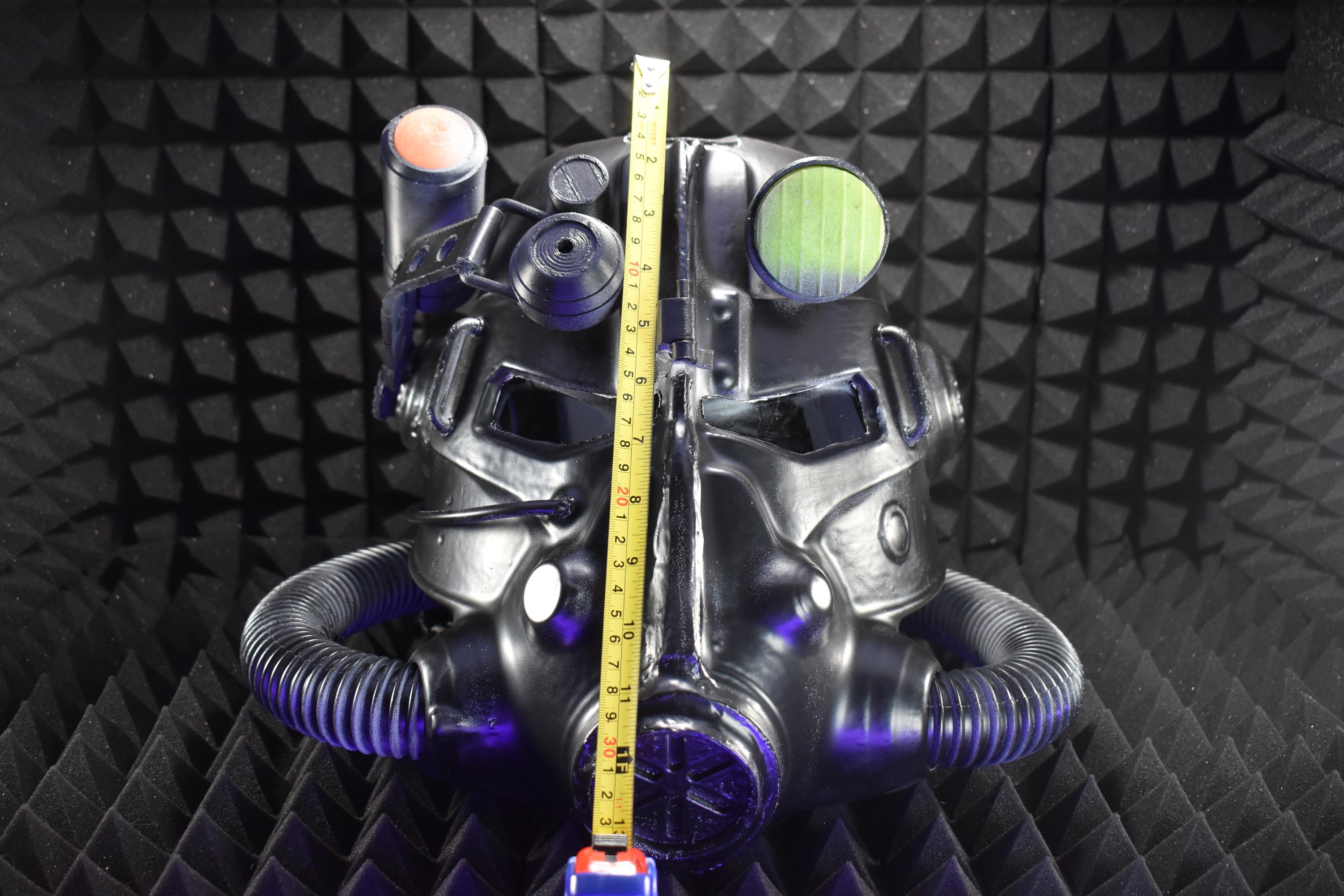 T45d Power Armor Helmet | Cosplay DIY Kit | Glow in the Dark Lamp - Assembled | Unpainted