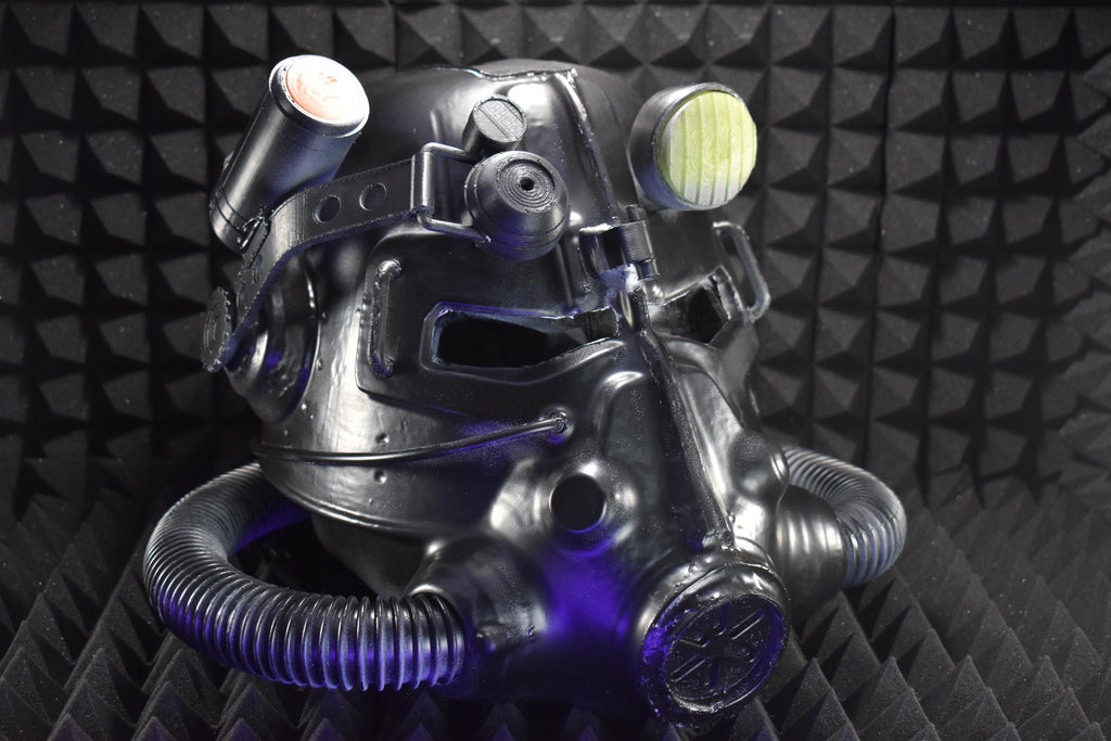 T45d Power Armor Helmet | Cosplay DIY Kit | Glow in the Dark Lamp - Assembled | Unpainted