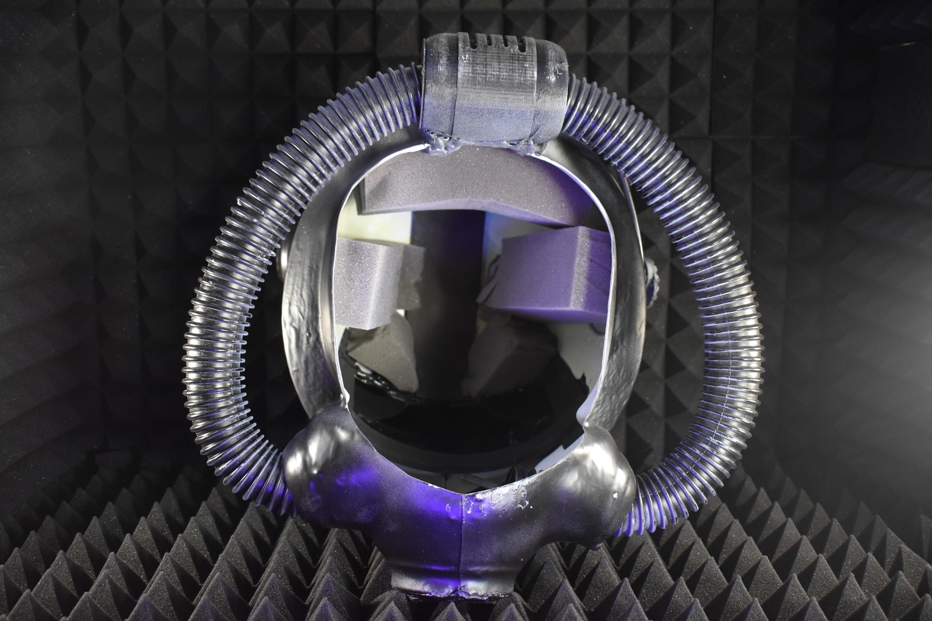 T45d Power Armor Helmet | Cosplay DIY Kit | Glow in the Dark Lamp - Assembled | Unpainted