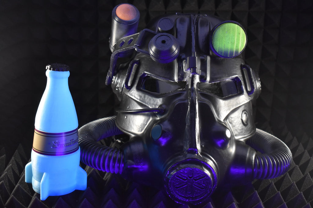 T45d Power Armor Helmet | Cosplay DIY Kit | Glow in the Dark Lamp - Assembled | Unpainted