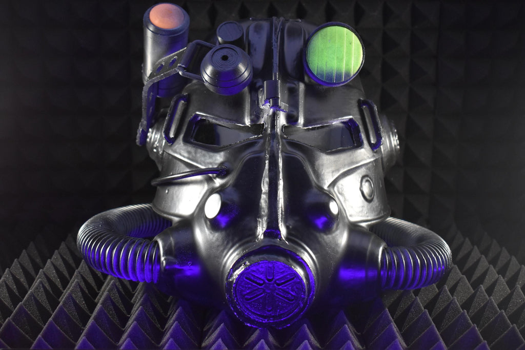 T45d Power Armor Helmet | Cosplay DIY Kit | Glow in the Dark Lamp - Assembled | Unpainted