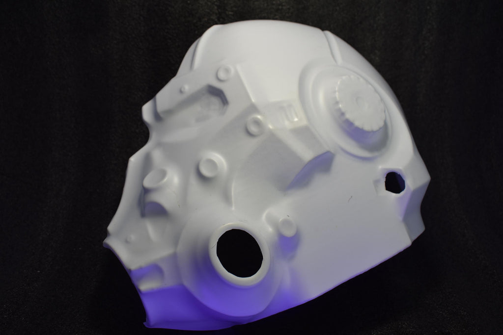 Life-Sized T-60 Power Armor HELMET Shells (UNASSEMBLED) - DIY Cosplay - Vacuum-Formed - Raw Shells