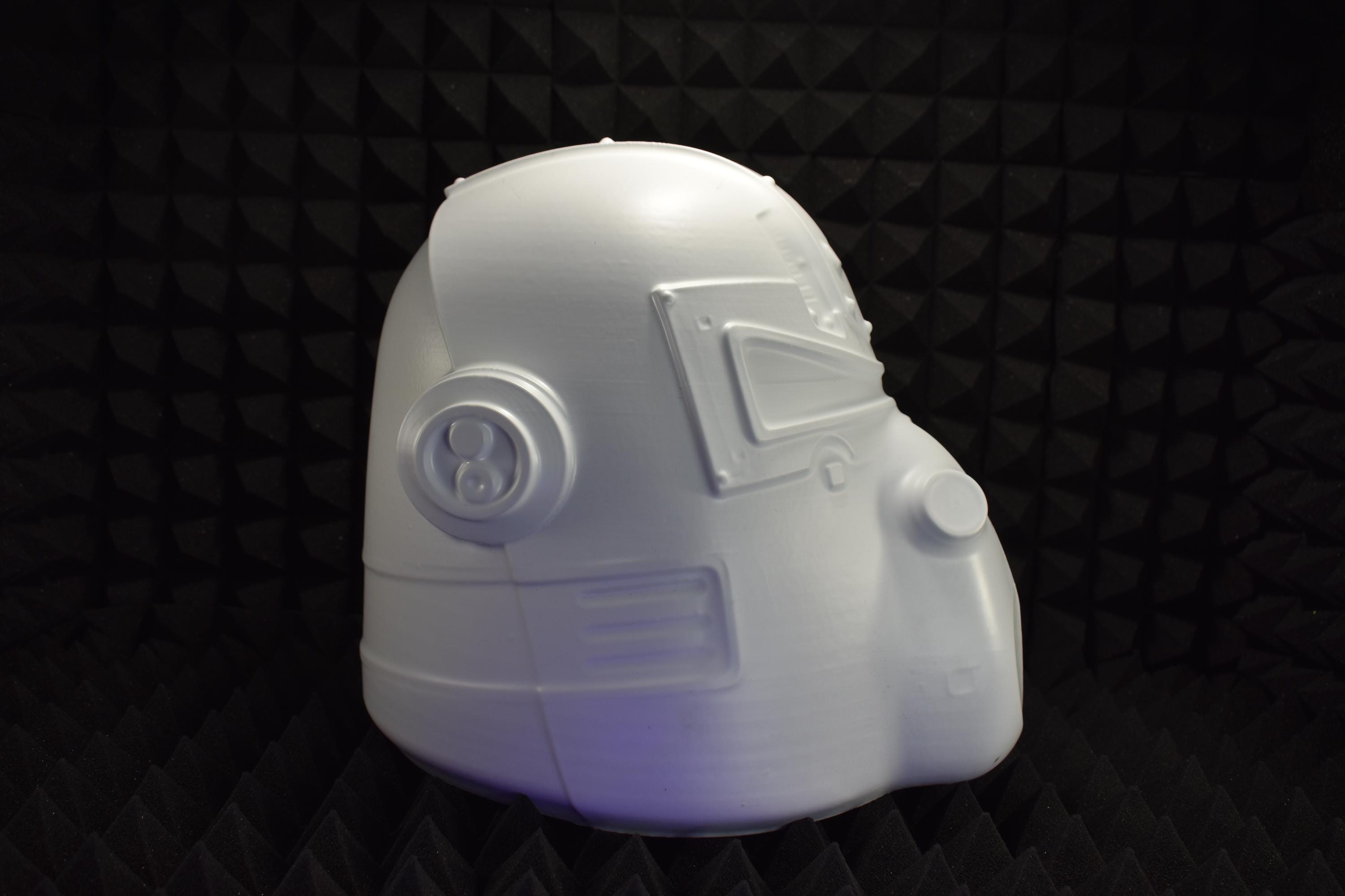 T51b Power Armor HELMET Shells (UNASSEMBLED) - DIY Cosplay Kit - Vacuum-Formed - Raw Armor Shells