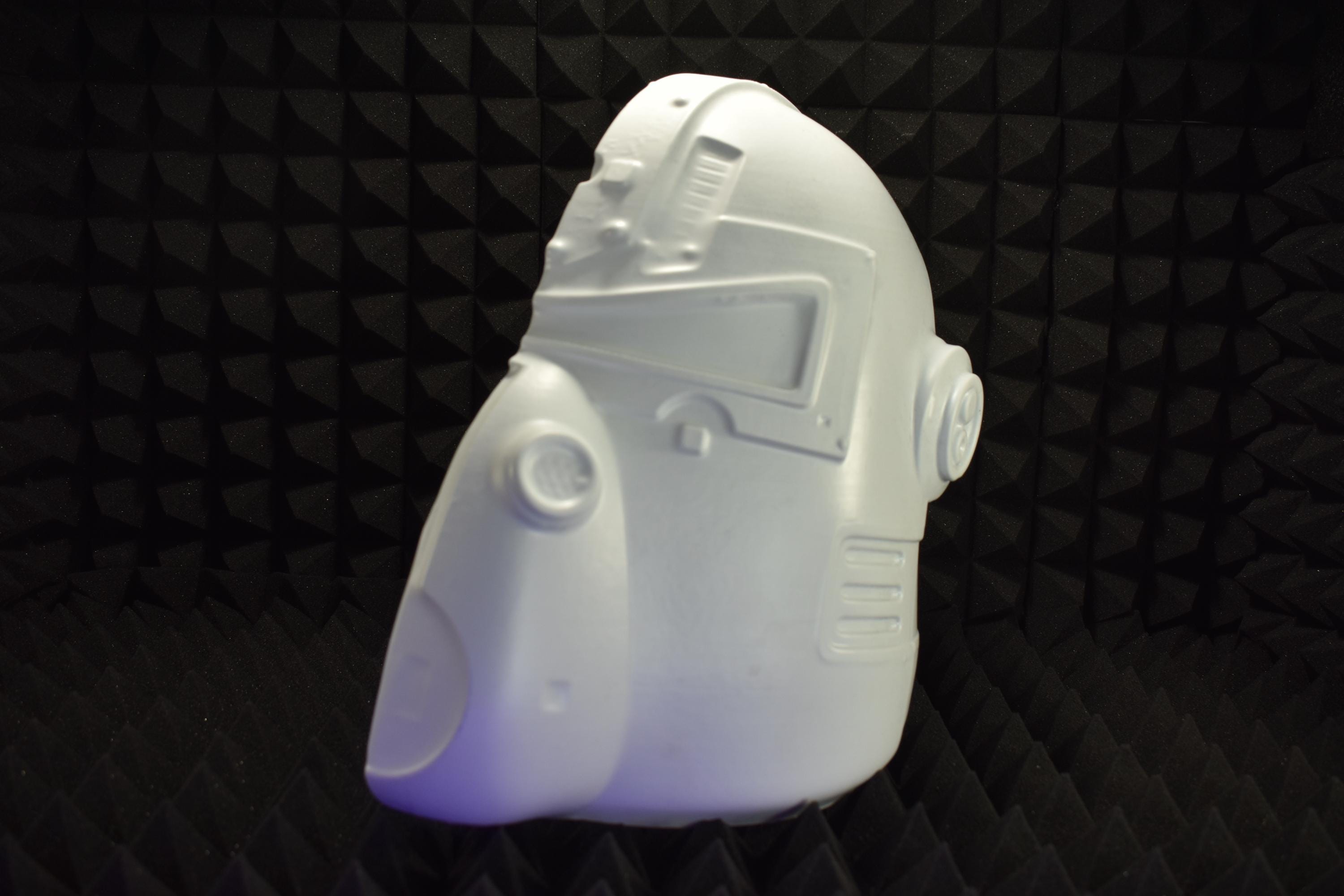 T51b Power Armor HELMET Shells (UNASSEMBLED) - DIY Cosplay Kit - Vacuum-Formed - Raw Armor Shells