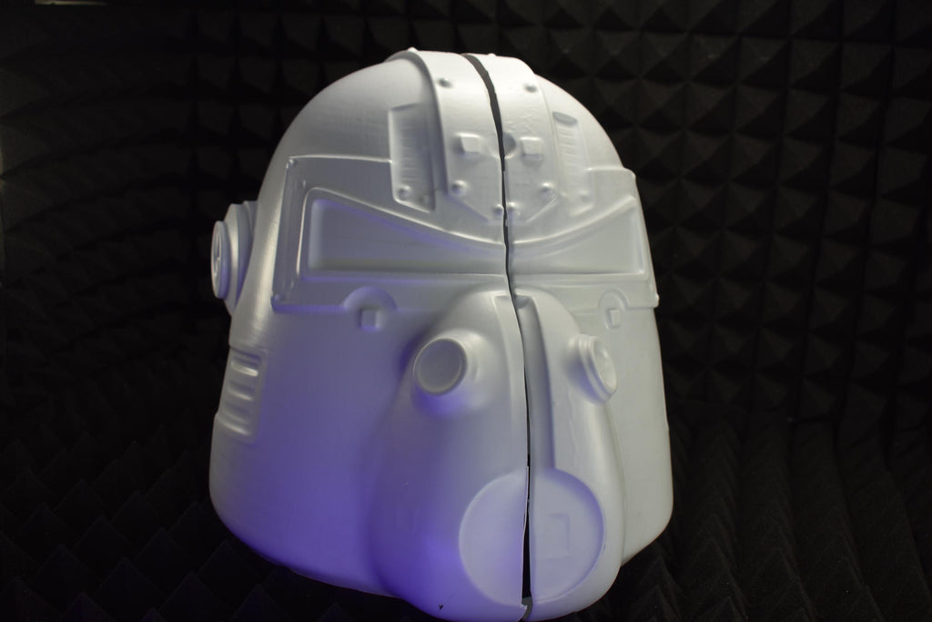 T51b Power Armor HELMET Shells (UNASSEMBLED) - DIY Cosplay Kit - Vacuum-Formed - Raw Armor Shells
