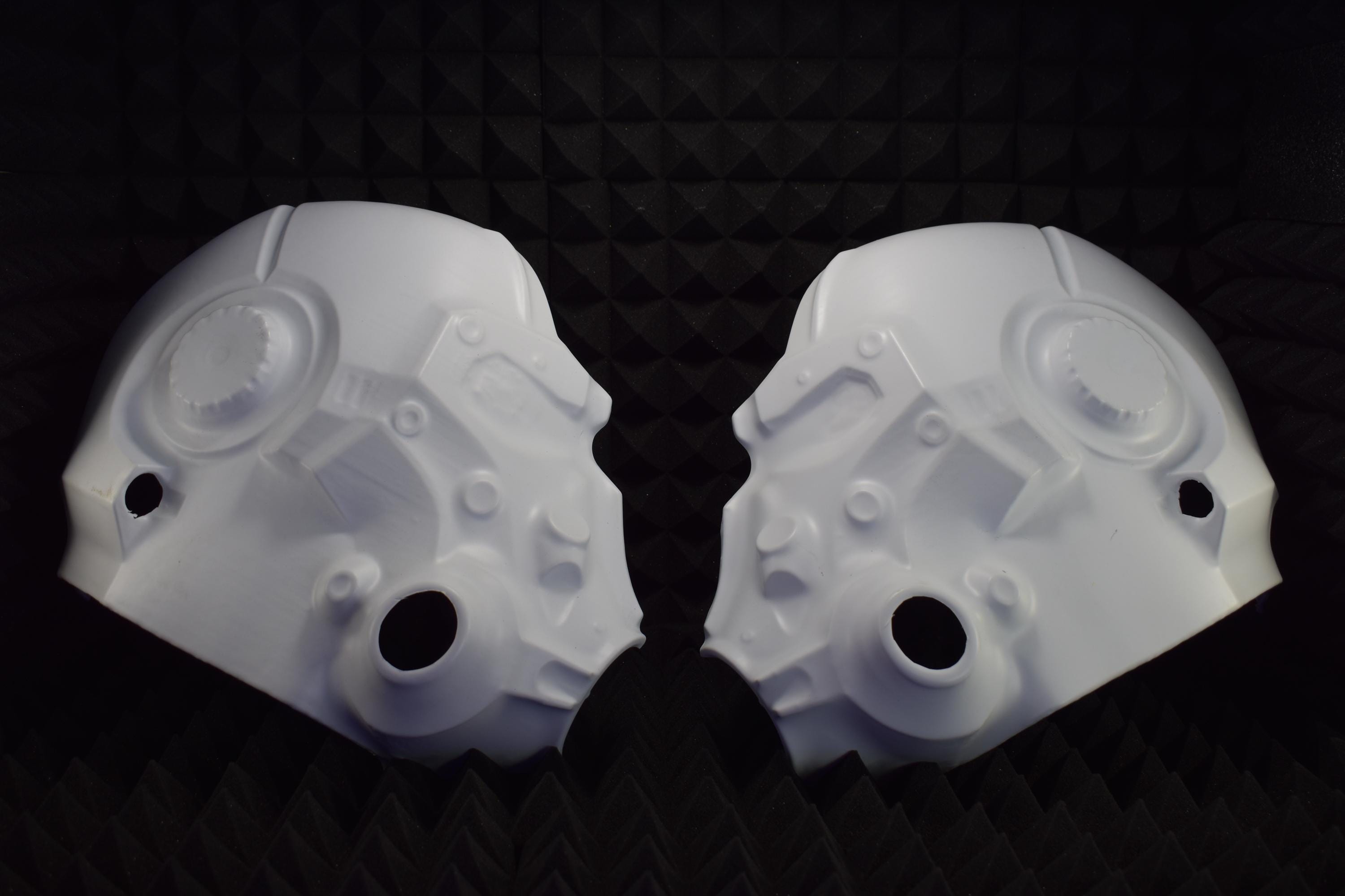 T60 Power Armor HELMET DIY Cosplay Kit (UNASSEMBLED) - Vacuum-Formed - Raw Shells