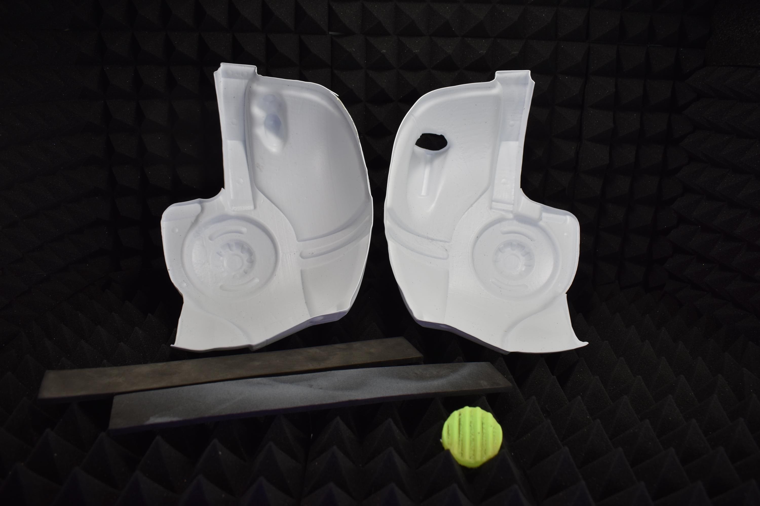 Combat Armor HELMET - Full Helmet Kit - (UNASSEMBLED) - DIY Cosplay - Vacuum-Formed - Full Kit & Glow-In-The-Dark Headlamp