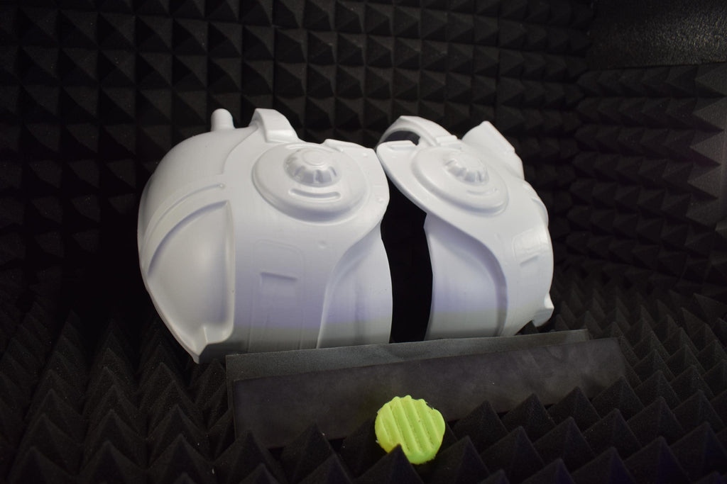 Combat Armor HELMET - Full Helmet Kit - (UNASSEMBLED) - DIY Cosplay - Vacuum-Formed - Full Kit & Glow-In-The-Dark Headlamp