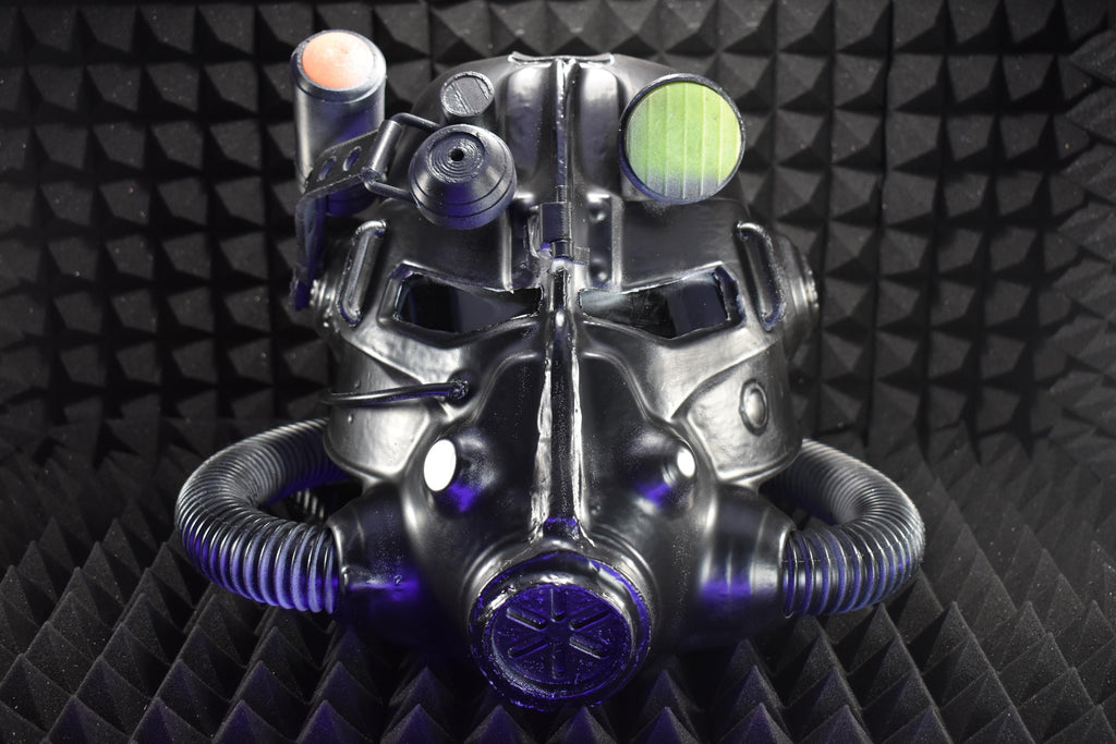 T45d Power Armor Helmet | Cosplay DIY Kit | Glow in the Dark Lamp - Assembled | Unpainted