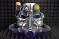 T45d Power Armor Helmet (Classic Apocalypse Metal Paint) - Cosplay Replica - Glow in the Dark Lamp - VacuumFormed + Hand-Painted & Weathered