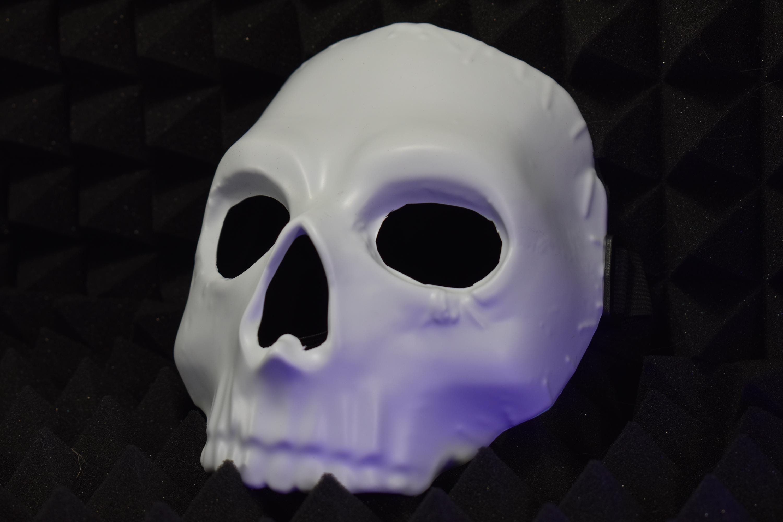 Tactical Phantom Skull Mask  DIY Special Forces Cosplay, Unpainted, Customizable, Thermoformed & Durable