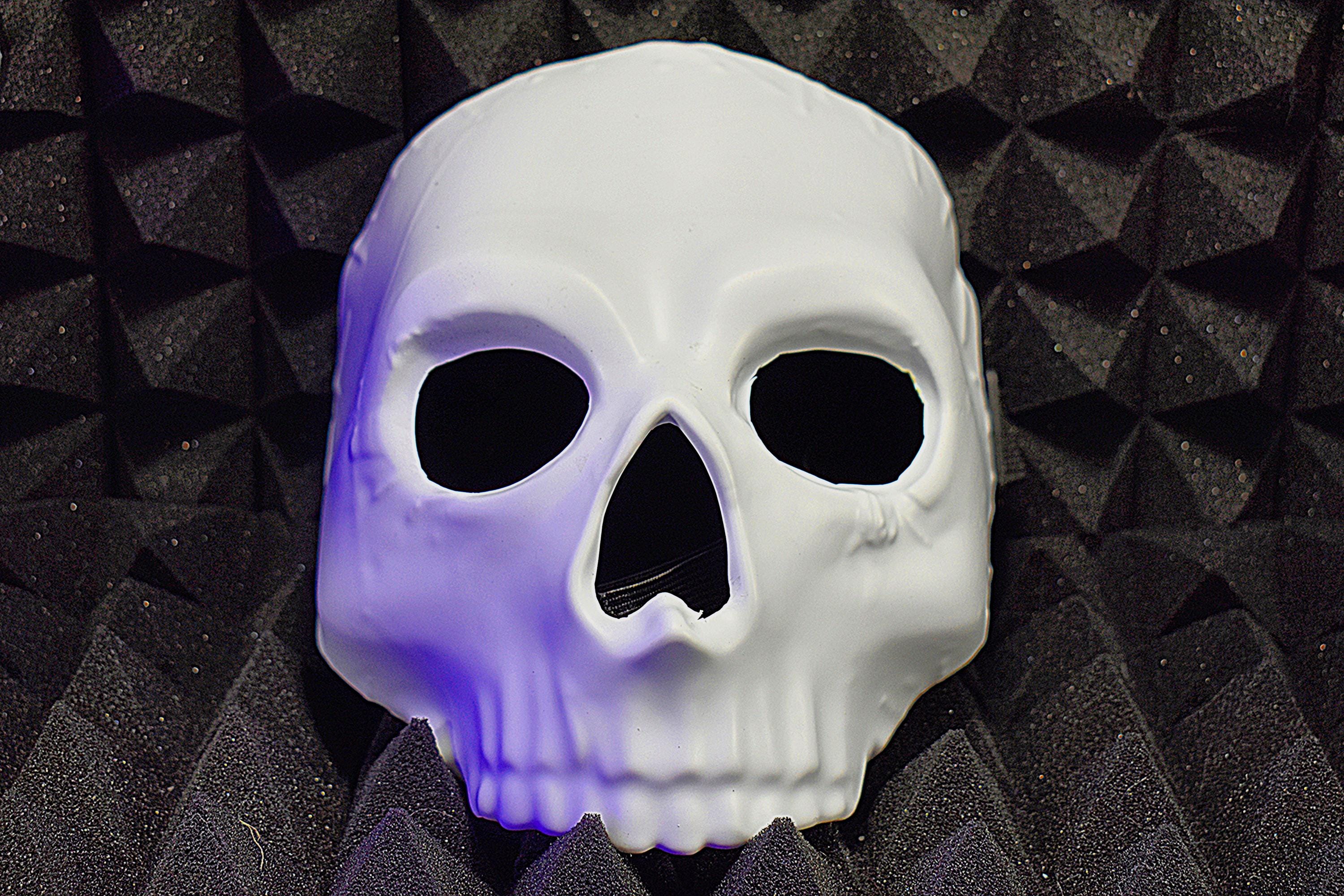 Tactical Phantom Skull Mask  DIY Special Forces Cosplay, Unpainted, Customizable, Thermoformed & Durable
