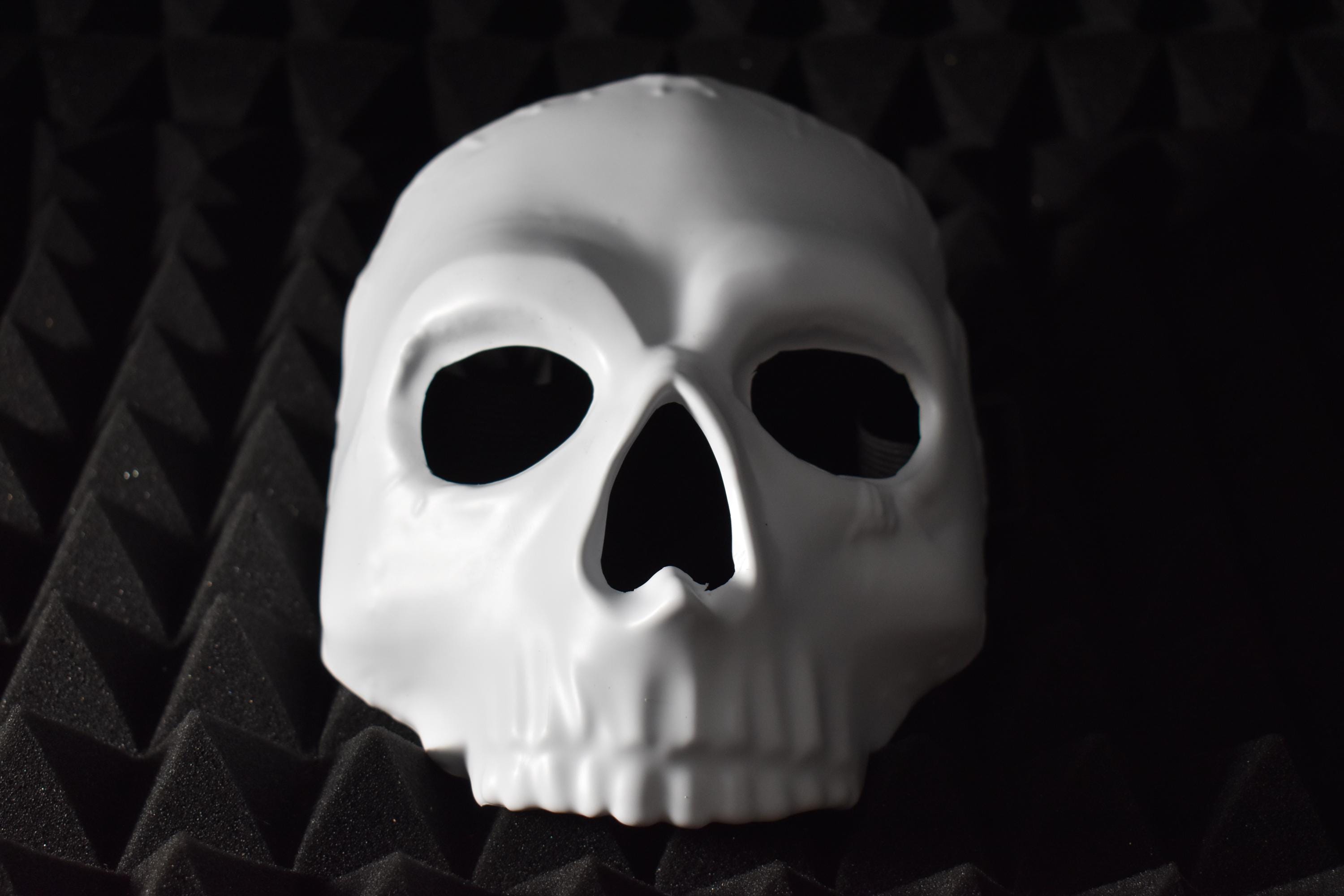 Tactical Phantom Skull Mask  DIY Special Forces Cosplay, Unpainted, Customizable, Thermoformed & Durable
