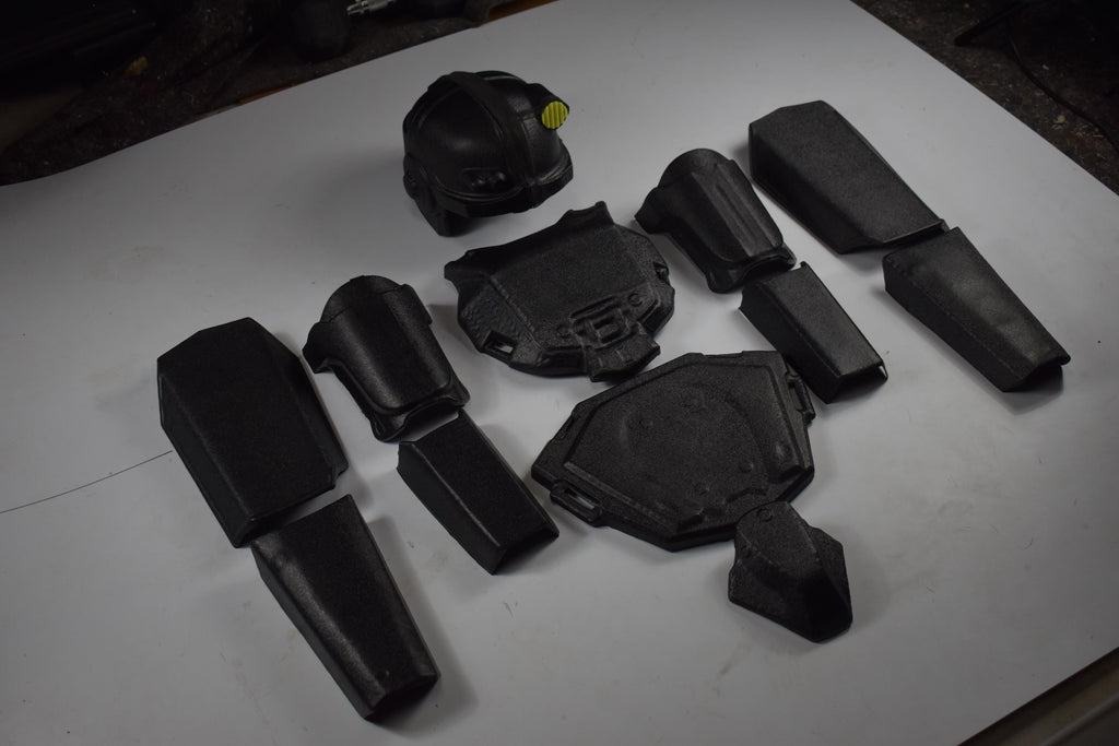 Combat Armor Custom Set - Raw DIY Fallout Armor Kit - Unassembled - Vacuum Formed