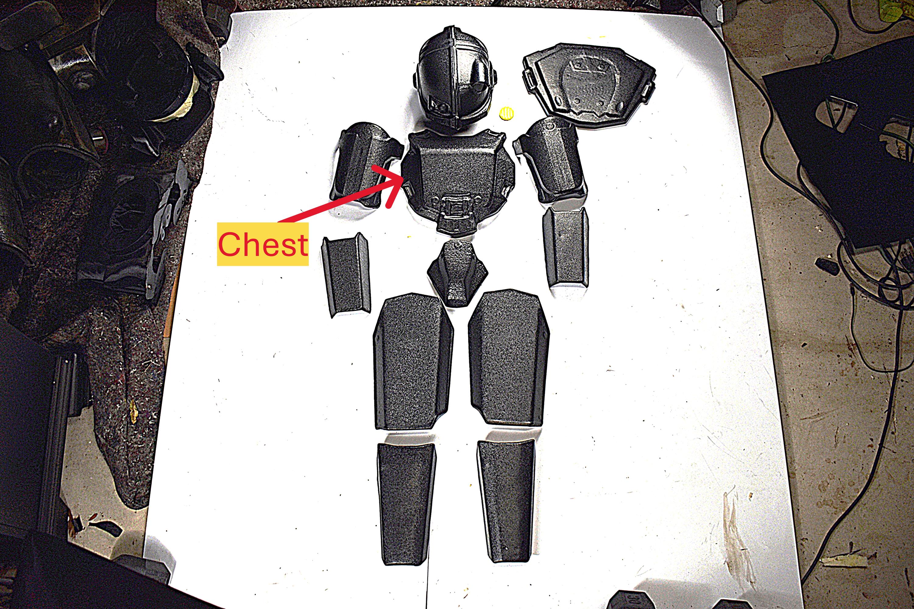 Combat Armor Chest Piece | Armor DIY Kit - Thermoformed ABS