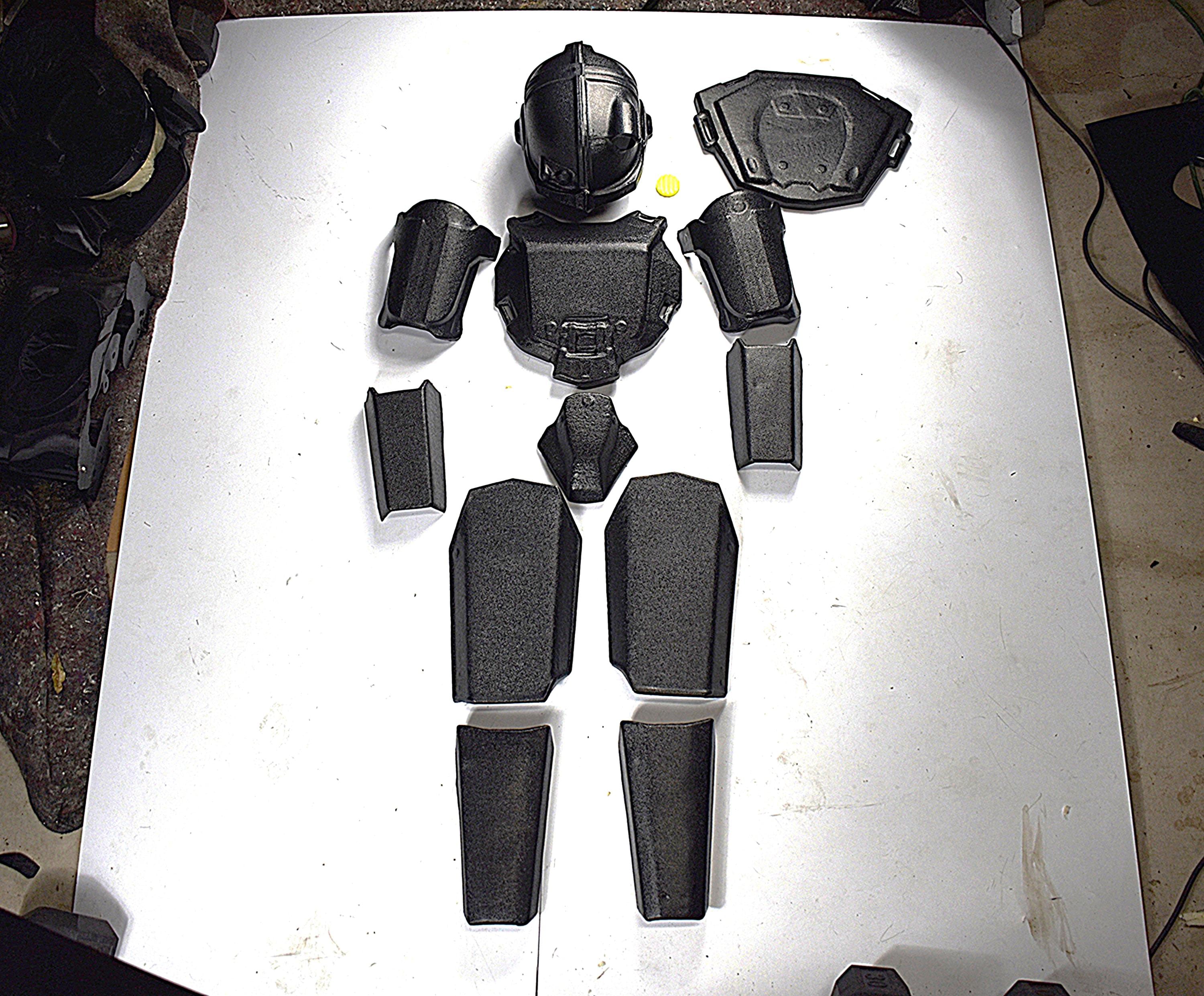 Combat Armor Full Set - Raw DIY Fallout Armor Kit - Unassembled - Vacuum Formed