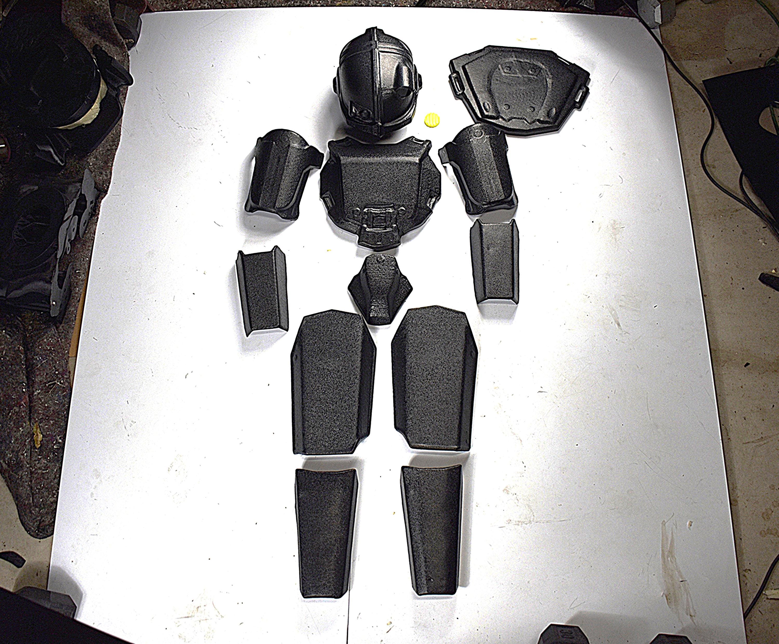 Combat Armor Custom Set - Raw DIY Fallout Armor Kit - Unassembled - Vacuum Formed