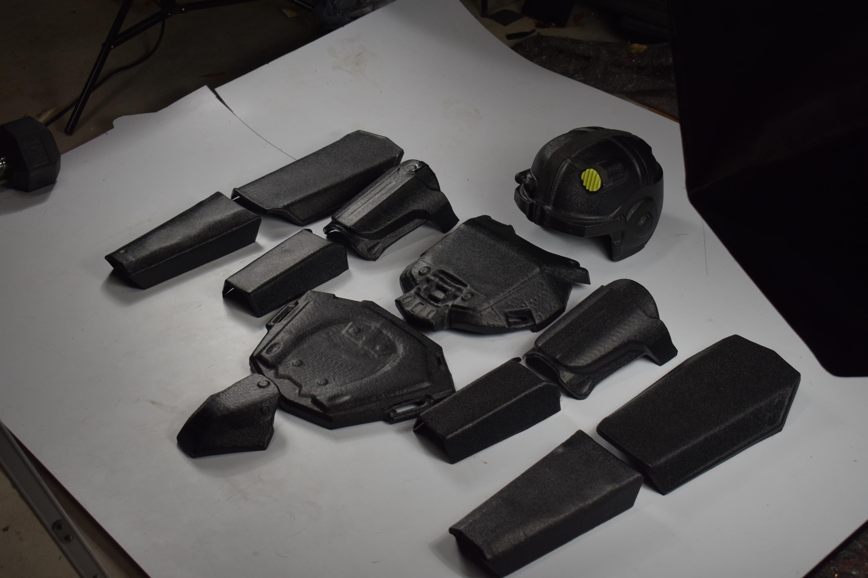 Combat Armor Custom Set - Raw DIY Fallout Armor Kit - Unassembled - Vacuum Formed