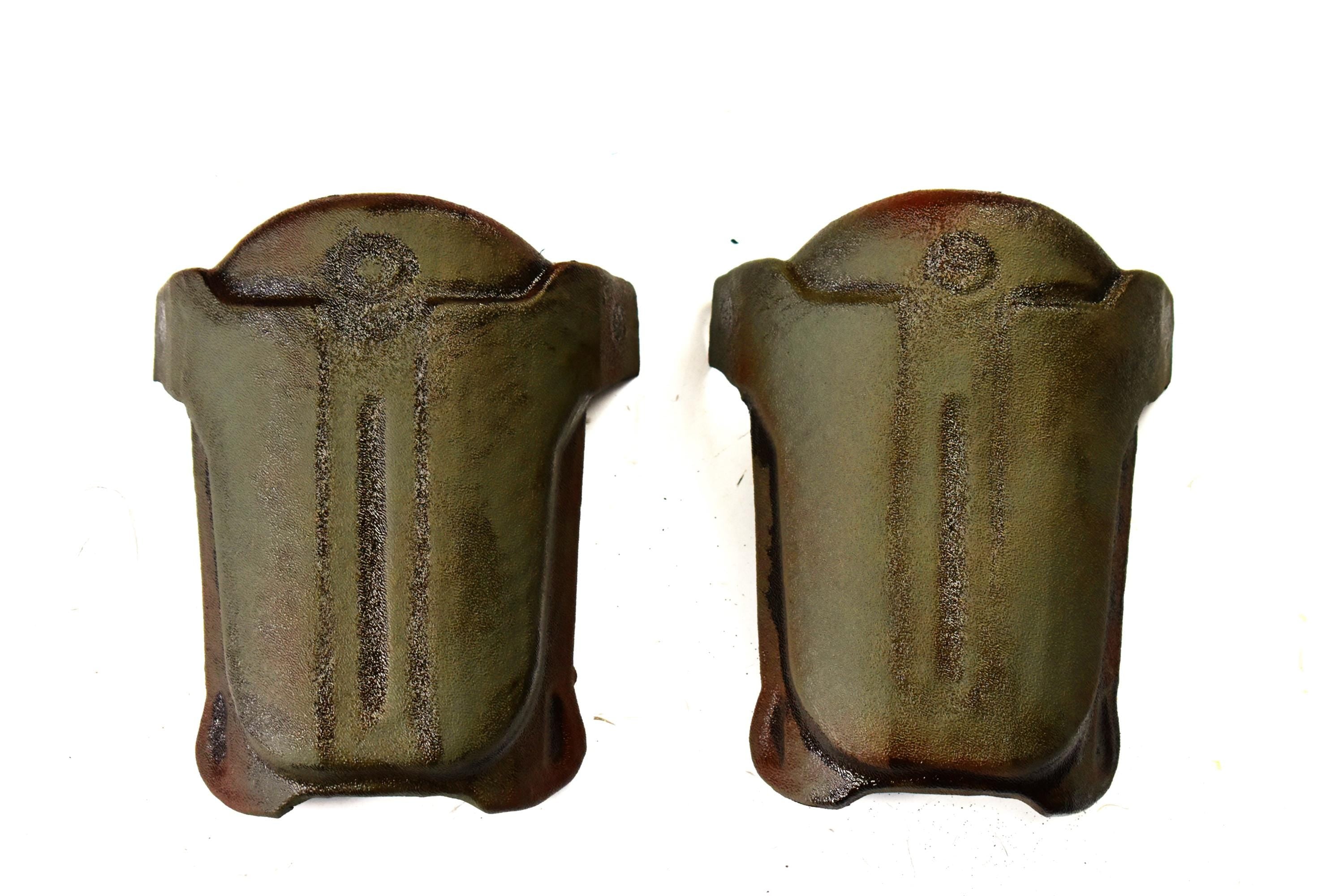 Fallout Combat Armor Shoulder Plates  DIY Cosplay Kit (Unassembled) | Vacuum-Formed ABS  Raw, Olive, or Weathered