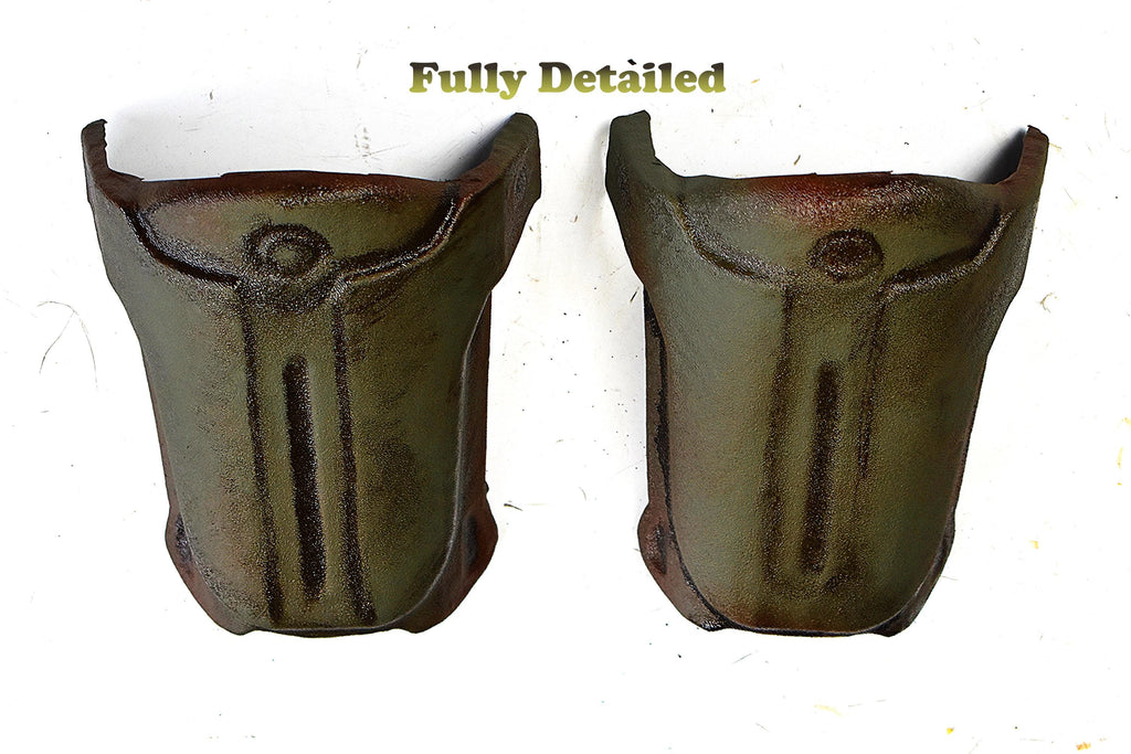 Fallout Combat Armor Shoulder Plates  DIY Cosplay Kit (Unassembled) | Vacuum-Formed ABS  Raw, Olive, or Weathered