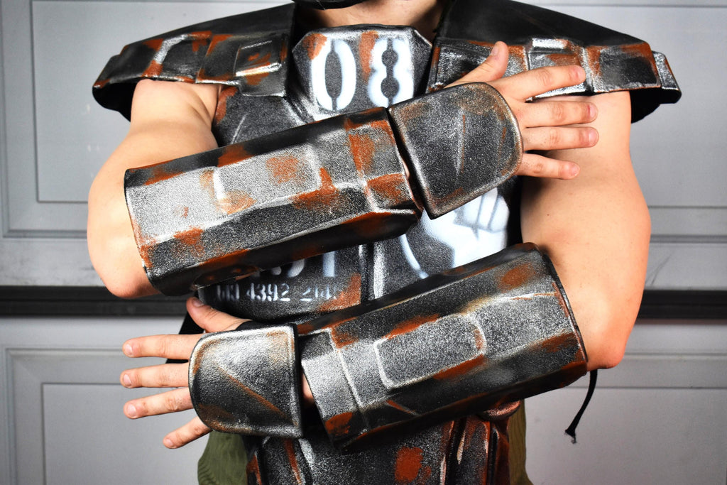 NCR Veteran Ranger Forearm & Hand Plate Kit  Fallout Cosplay DIY Armor (Unassembled) | Fully Detailed