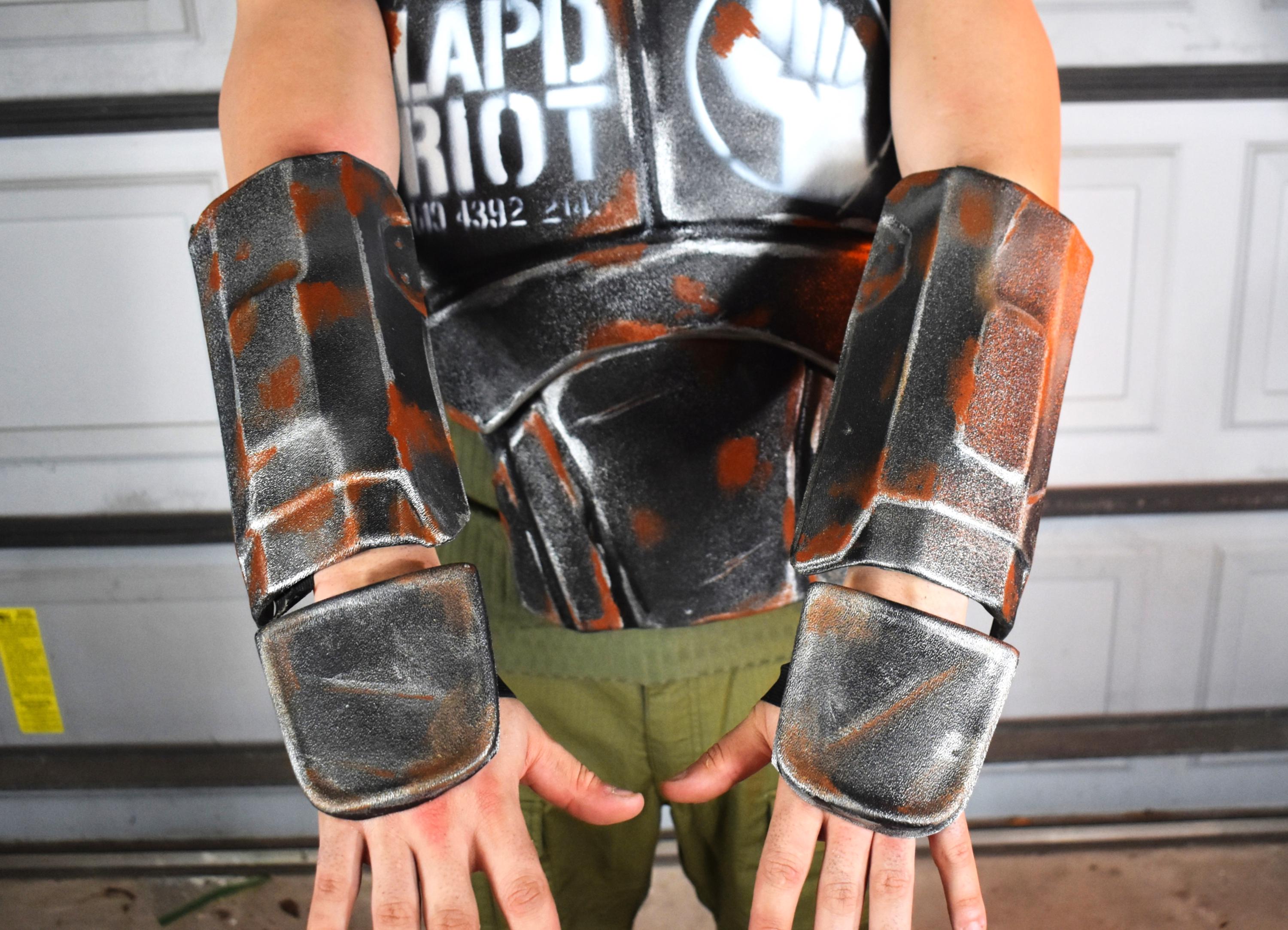 NCR Veteran Ranger Forearm & Hand Plate Kit  Fallout Cosplay DIY Armor (Unassembled) | Fully Detailed