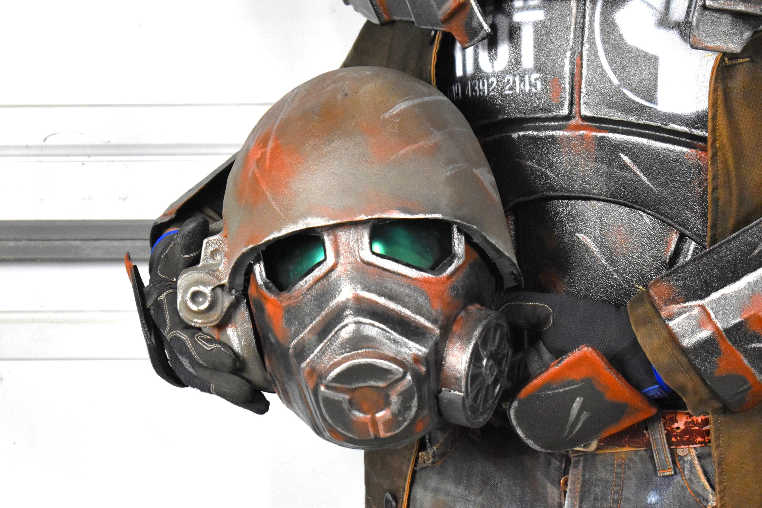 NCR Ranger Helmet Kit (Unassembled) Cosplay DIY Armor | Thermoformed ABS Shell + Lens + Foam + Mirror Film
